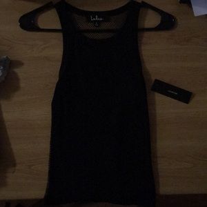 Lulus’s tank (never worn) with fish net back